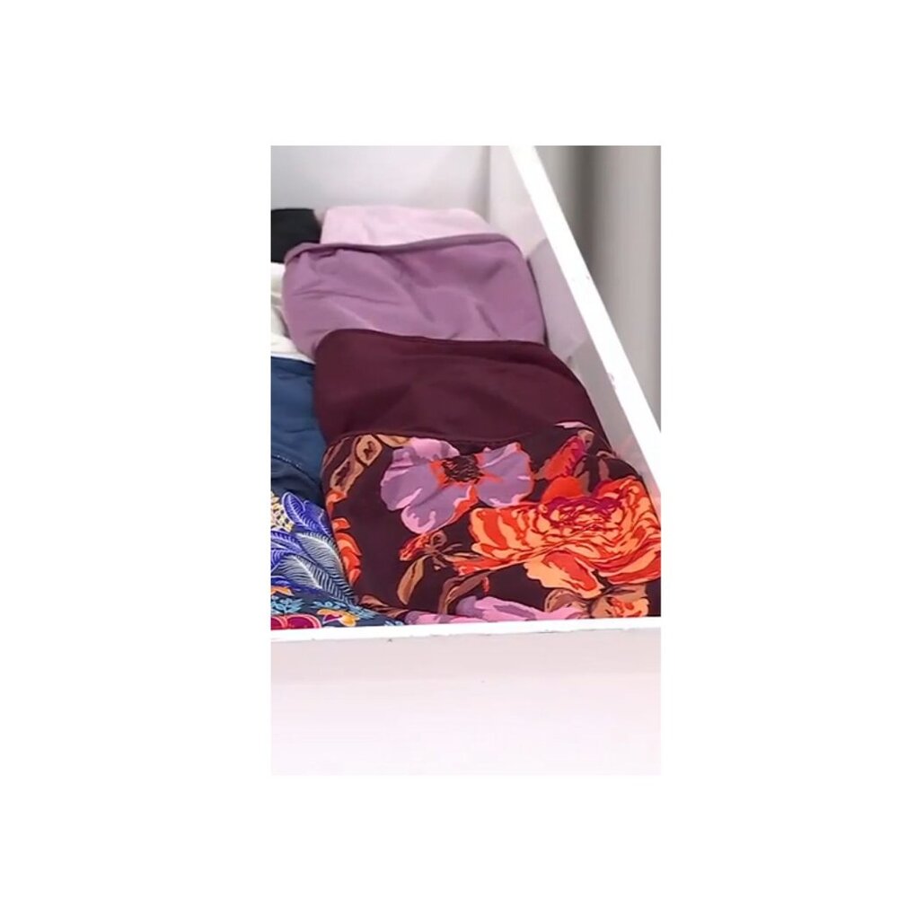 Jockey No Panty Line Promise Full Brief Panties Floral Plum 8 A653939 NEW - Picture 2 of 2